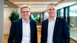 Dr Mats Gökstorp, CEO i SICK AG og Dr Peter Selders, CEO i Endress+Hauser Group.